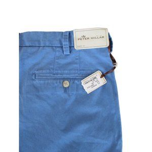 NWT Peter Millar Mens Shorts Liberty Blue 100% Pima Cotton 42x12